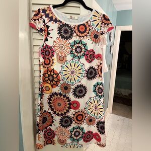 Aryeh Multicolor Mandala Print Dress